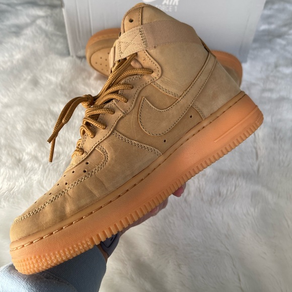 Nike Air Force 1 High (Wheat) 7y - Picture 4 of 5